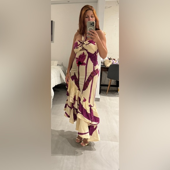 Johanna Ortiz $1,995 CARELESS FLORAL ANKLE dress - Picture 13 of 13